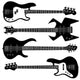 Bass Guitars Music Silhouette Wall Stickers Wall Decal