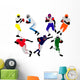 American Football Players Silhouette Wall Stickers Wall Decal