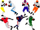 American Football Players Silhouette Wall Stickers Wall Decal