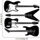 Electric Guitars in Detailed Vector Silhouette Wall Decal