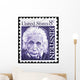 Albert Einstein Portrait on US Postage Stamp Wall Mural