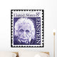 Albert Einstein Portrait on US Postage Stamp Wall Mural