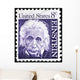 Albert Einstein Portrait on US Postage Stamp Wall Mural