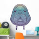 Vector Poster with Walrus Wall Decal
