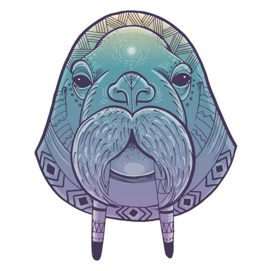 Vector Poster with Walrus Wall Decal