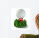 Golf Ball Grass Tee Wall Decal