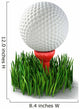 Golf Ball Grass Tee Wall Decal