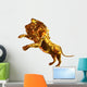 Golden Lion Wall Decal