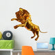 Golden Lion Wall Decal