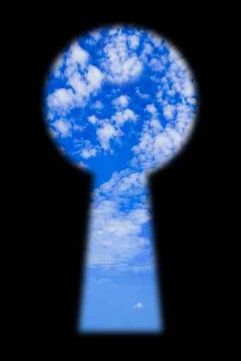Sky Keyhole Wall Decal