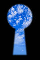 Sky Keyhole Wall Decal