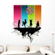 Kids Playing Wall Decal