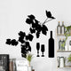Grapes Wine and Glass Wall Decal
