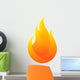Fire Icon Logo Design Wall Decal