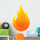 Fire Icon Logo Design Wall Decal