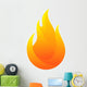 Fire Icon Logo Design Wall Decal