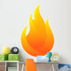 Fire Icon Logo Design Wall Decal