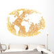 World Fingerprint Wall Decal