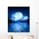Blue Moon Wall Decal