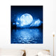 Blue Moon Wall Decal