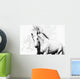 White Arabian Horse Stallion Wall Decal