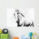 White Arabian Horse Stallion Wall Decal