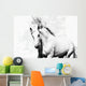 White Arabian Horse Stallion Wall Decal