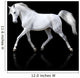 Trotting White Arabian Horse Wall Decal