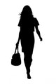 Silhouette Fashion Show Woman Wall Decal