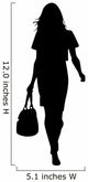 Silhouette Fashion Show Woman Wall Decal