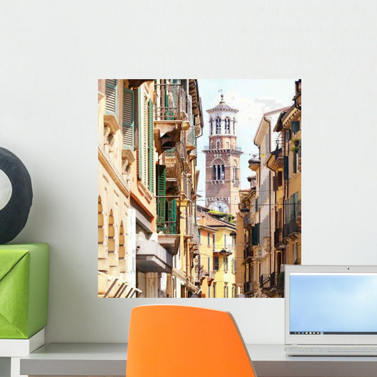 Lamberti Tower Verona City Wall Decal