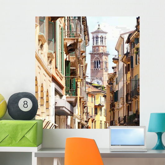 Lamberti Tower Verona City Wall Decal