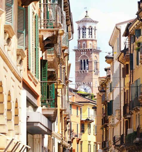 Lamberti Tower Verona City Wall Decal