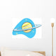 Retro Planet Saturn Wall Decal