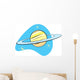 Retro Planet Saturn Wall Decal
