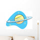 Retro Planet Saturn Wall Decal