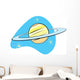 Retro Planet Saturn Wall Decal
