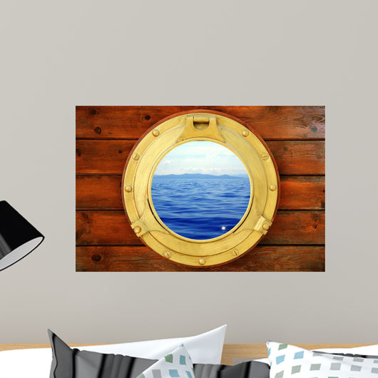 Boat Closed Porthole with Wall Decal
