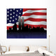 Patriotic Ny Skyline Wall Decal