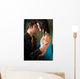 Young Amorous Couple Embracing Wall Decal
