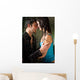 Young Amorous Couple Embracing Wall Decal