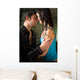 Young Amorous Couple Embracing Wall Decal
