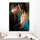 Young Amorous Couple Embracing Wall Decal