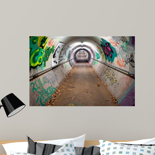 Long Pedestrian Tunnel Covered Wall Decal