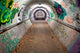 Long Pedestrian Tunnel Covered Wall Decal