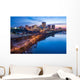 Richmond Virginia Night Skyline at Night Wall Decal