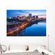 Richmond Virginia Night Skyline at Night Wall Decal
