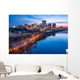 Richmond Virginia Night Skyline at Night Wall Decal