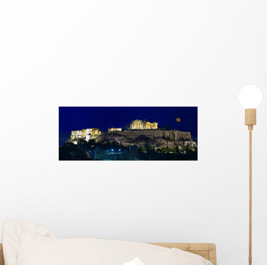 Moon and Acropolis Wall Decal