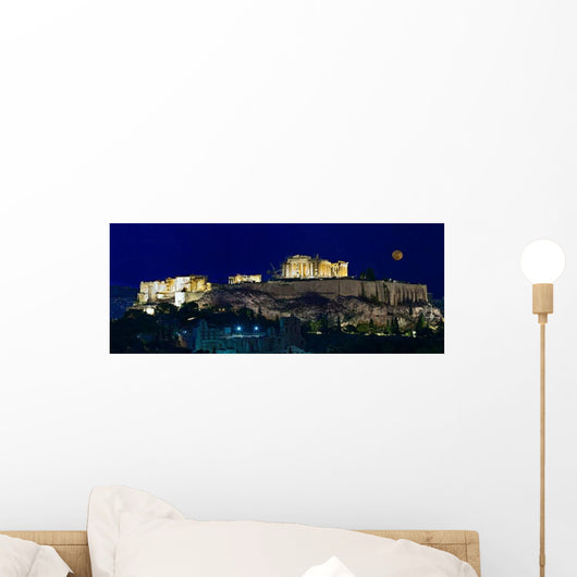 Moon and Acropolis Wall Decal